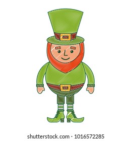 smiling leprechaun cartoon st patricks day character