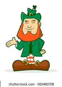 Smiling Leprechaun Vector/Leprechaun Character
