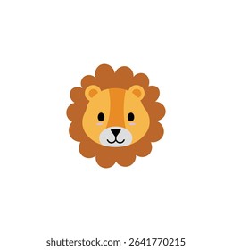 Smiling Lion Icon for Baby Designs