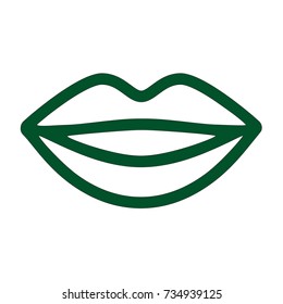smiling lips icon