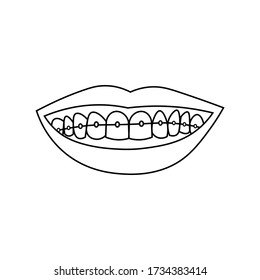 16,742 Teeth smile outline Images, Stock Photos & Vectors | Shutterstock