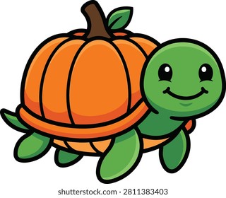 Smiling little turtle and