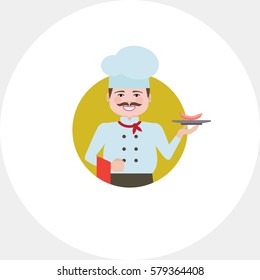 Smiling male chef