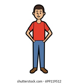 smiling man in casual clothes standing