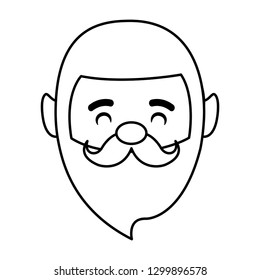 smiling man face bearded