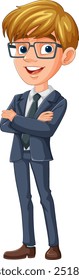 Smiling man in a professional suit