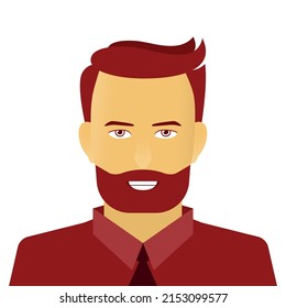 Smiling man in Red tie