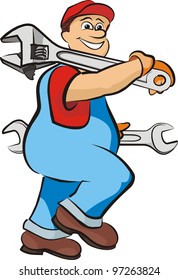 smiling mechanic