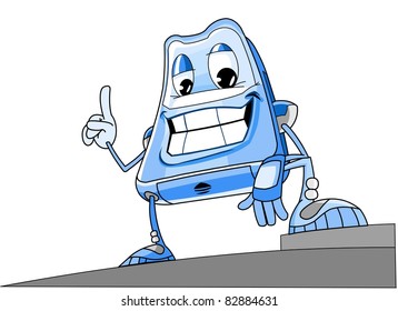 Smiling mobile phone