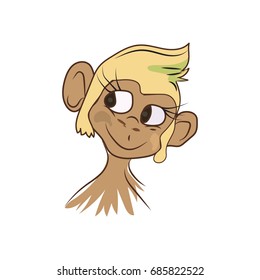Smiling monkey