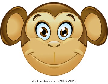 Smiling monkey emoticon