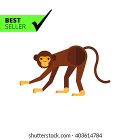 Smiling monkey icon