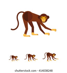 Smiling monkey icon