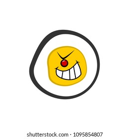Smiling One Eye Eggs