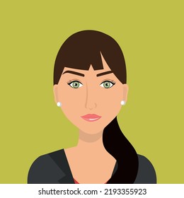 Un avatar de gente sonriente. Colección de personajes de diferentes hombres y mujeres. Ilustración vectorial aislada