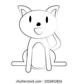 smiling pet cat