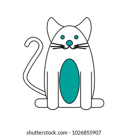 smiling pet cat