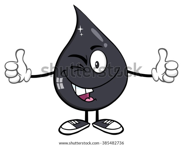 Smiling Petroleum Oil Drop Cartoon Character Stock Vector (Royalty Free ...