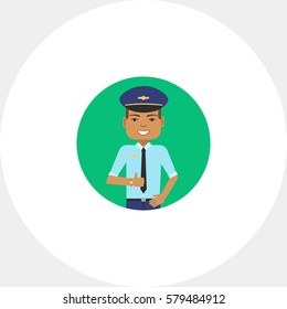 Smiling pilot portrait
