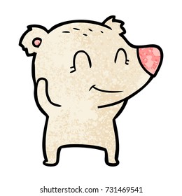 smiling polar bear cartoon