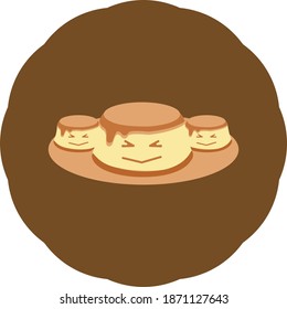 
The smiling pudding is sweet to see