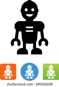 Smiling robot icon