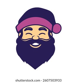 Smiling Santa Claus Illustration Design