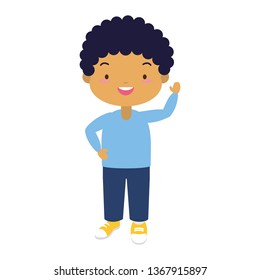smiling schoolboy character