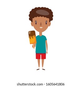 Smiling schoolboy. Cheerful elementary school student, kindergarten pupil cartoon character. Flat vector illustration.