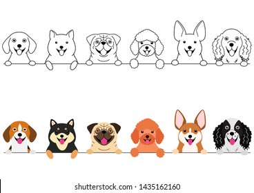 smiling small dogs border set