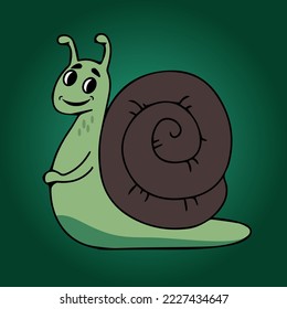 smiling snail is a cute animal