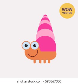 Smiling snail icon