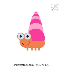 Smiling snail icon