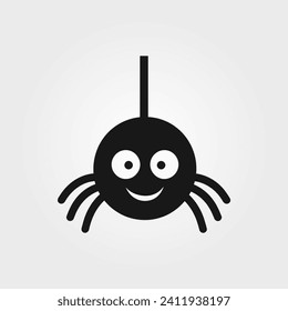 Smiling spider icon - Simple Vector Illustration