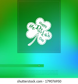 smiling st patrick's day vector pattern of greeting postcard happy english classic vacation texture traditional holiday background scene ceremony leaf sign celebration green s smiling classical four 4
