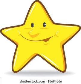 Smiling Star Stock Vector (Royalty Free) 13694866 | Shutterstock