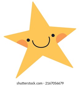 diseño de estrellas sonrientes sobre blanco
