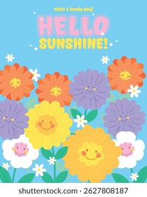 Smiling summer blooms light up the day, filling the air with joy and a burst of sunshine in every petal!