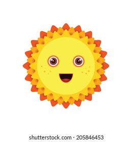 Smiling sun.