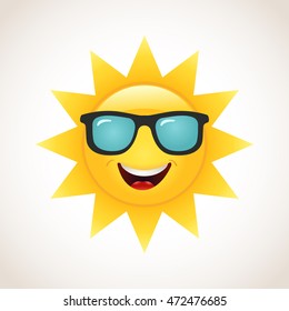 Smiling Sun Stock Vector (Royalty Free) 472476685 | Shutterstock