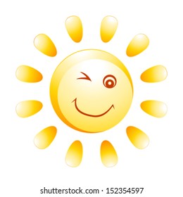 smiling sun icon