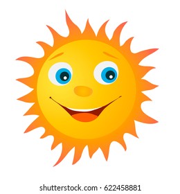 Happy Cartoon Sun Stock Vector (Royalty Free) 230002207 | Shutterstock