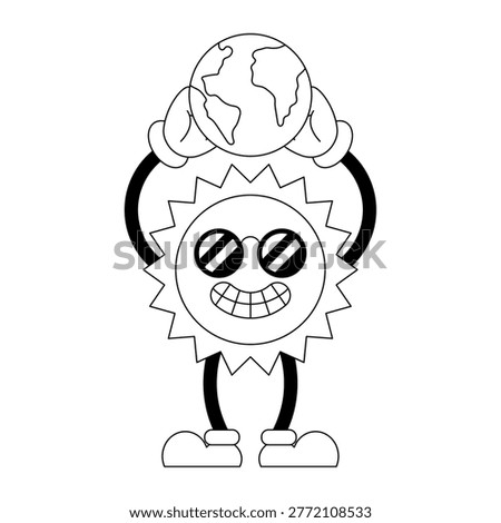 Smiling Sun Supporting Planet Earth Care

