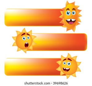 Smiling sun vector