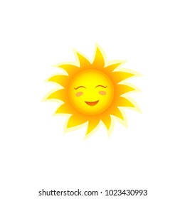 Smiling sun vector illustration