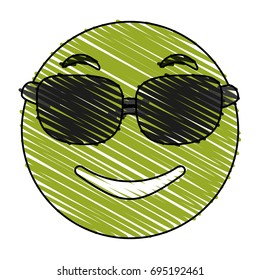 smiling sunglasses emoji icon image