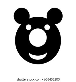 smiling teddy bear vector