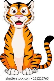 Smiling Tiger Cartoon