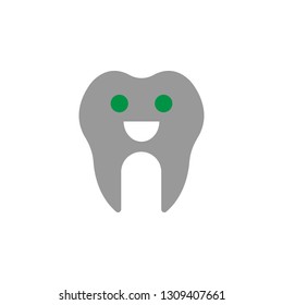 Smiling tooth icon. Element of Dental Care for mobile concept and web apps. Detailed Smiling tooth icon can be used for web and mobile