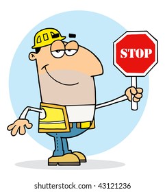 Smiling Traffic Director